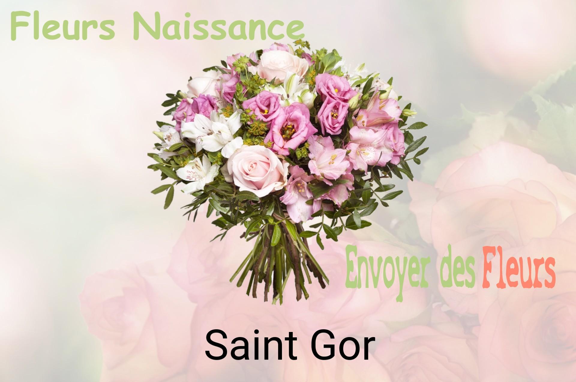 Bouquet de fleurs de naissance livré à Saint-Gor